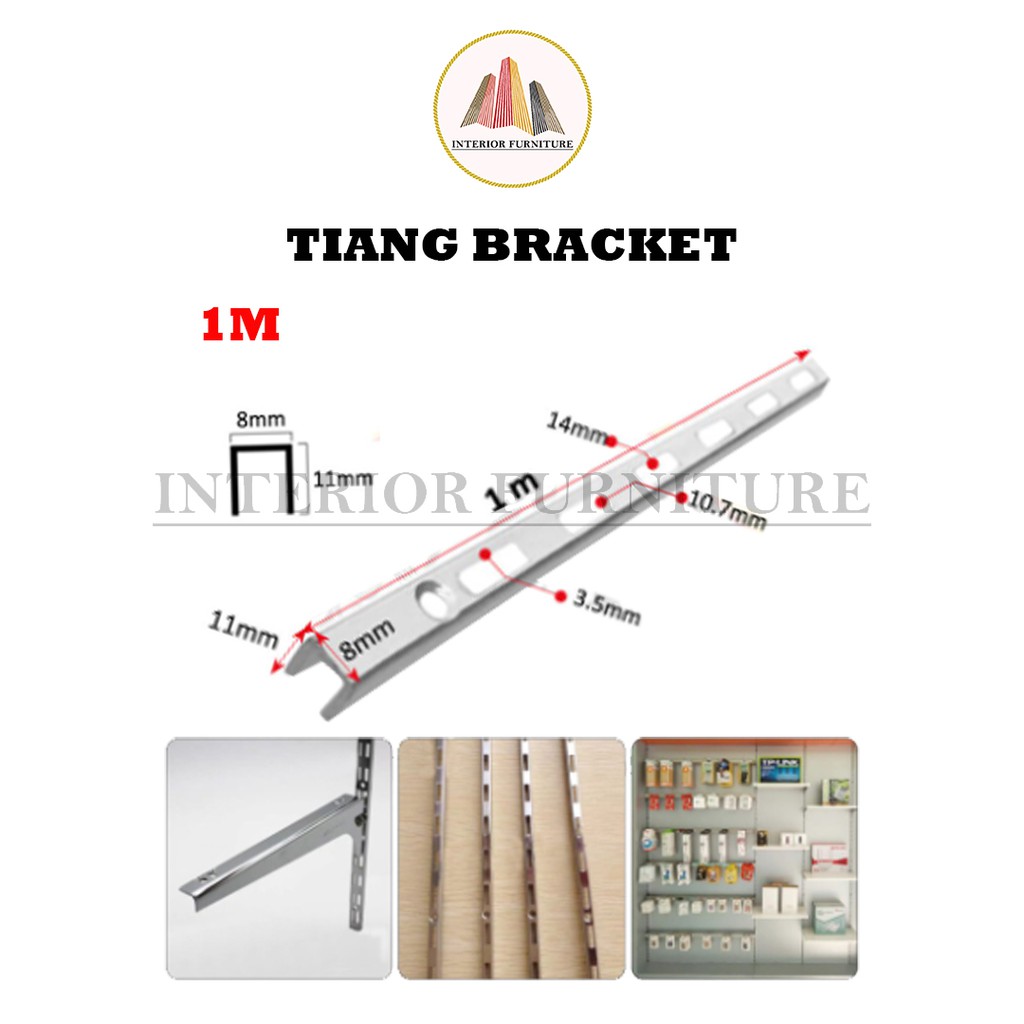 Jual Tiang Braket 1 M - 1.5 M / Penyangga Rak dan Display.. | Shopee ...