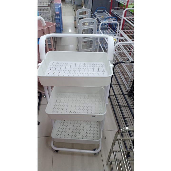 Jual RAK KERANJANG PLASTIK ZDC-07 PUTIH | Shopee Indonesia