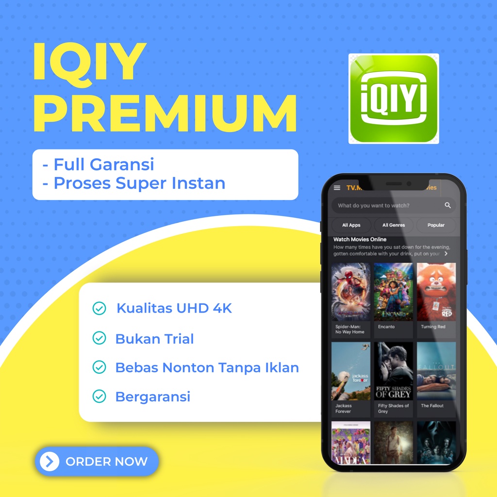 Jual IQIYI VIP PREMIUM IQIYI VIP PRIVATE IQIYI SHARING ANTI LIMIT