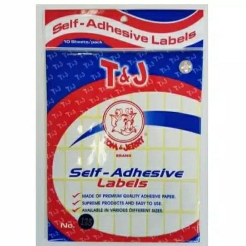 Jual Tom and jerry label 125 T&j labels no. 125 self-adhesive 1Pack ...
