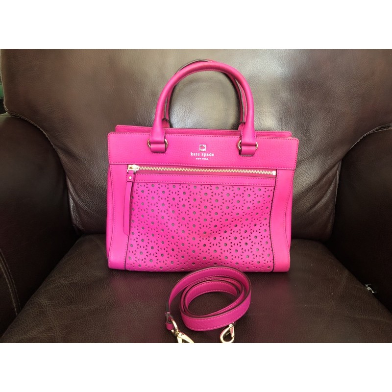 Tas Kate Spade pink fuschia preloved