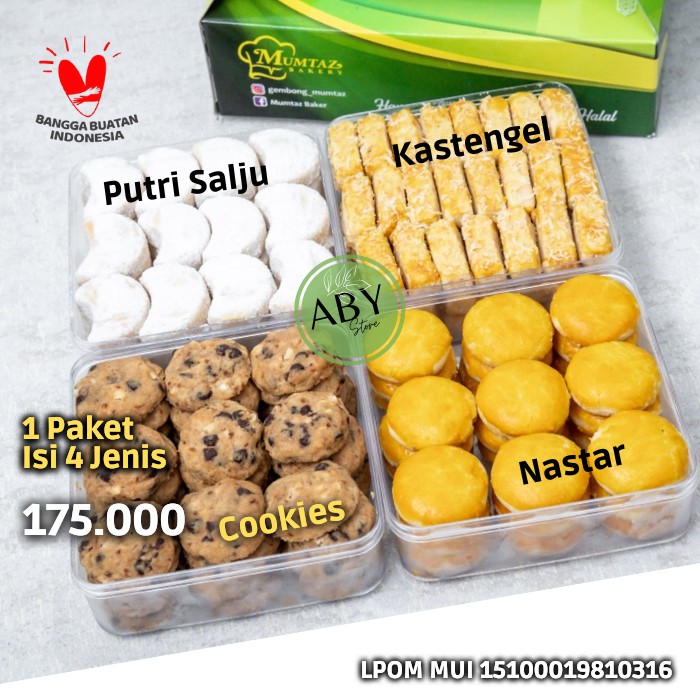 Jual Kue Lebaran Kue Kering Isi 4 Topless Lezat Nikmat Dan Halal Nastar Cokies Putri Salju