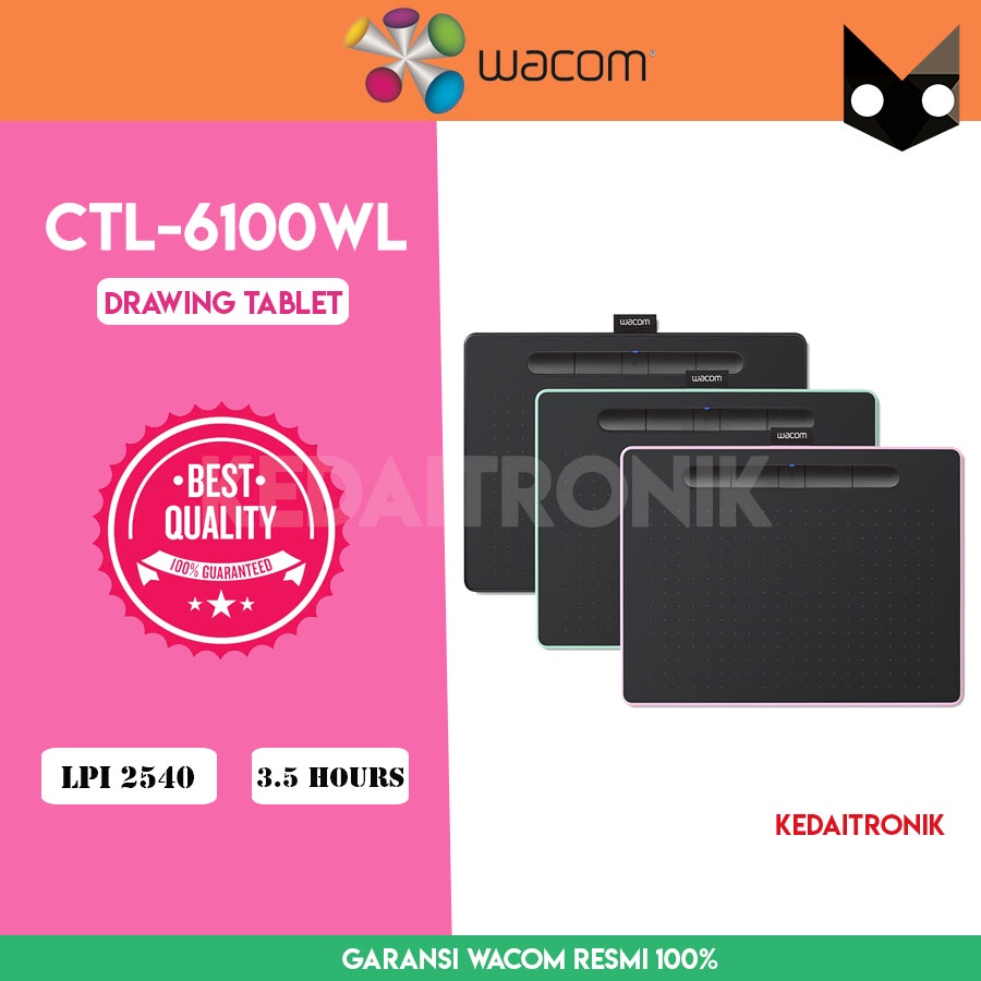 Jual WACOM INTOUS DRAWING GRAPHIC TABLET CTL-6100WL/K0-CX Murah Ori CTL ...