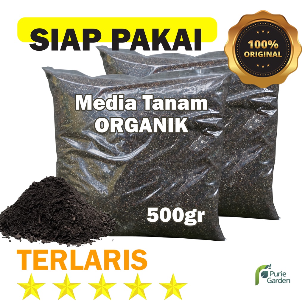 Media Tanam Organik Siap Pakai Tanaman Buah Bunga Dan Sayur Purie Garden
