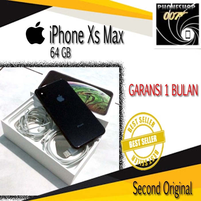Jual iphone xs max 64gb second mulus Bergaransi | Shopee Indonesia