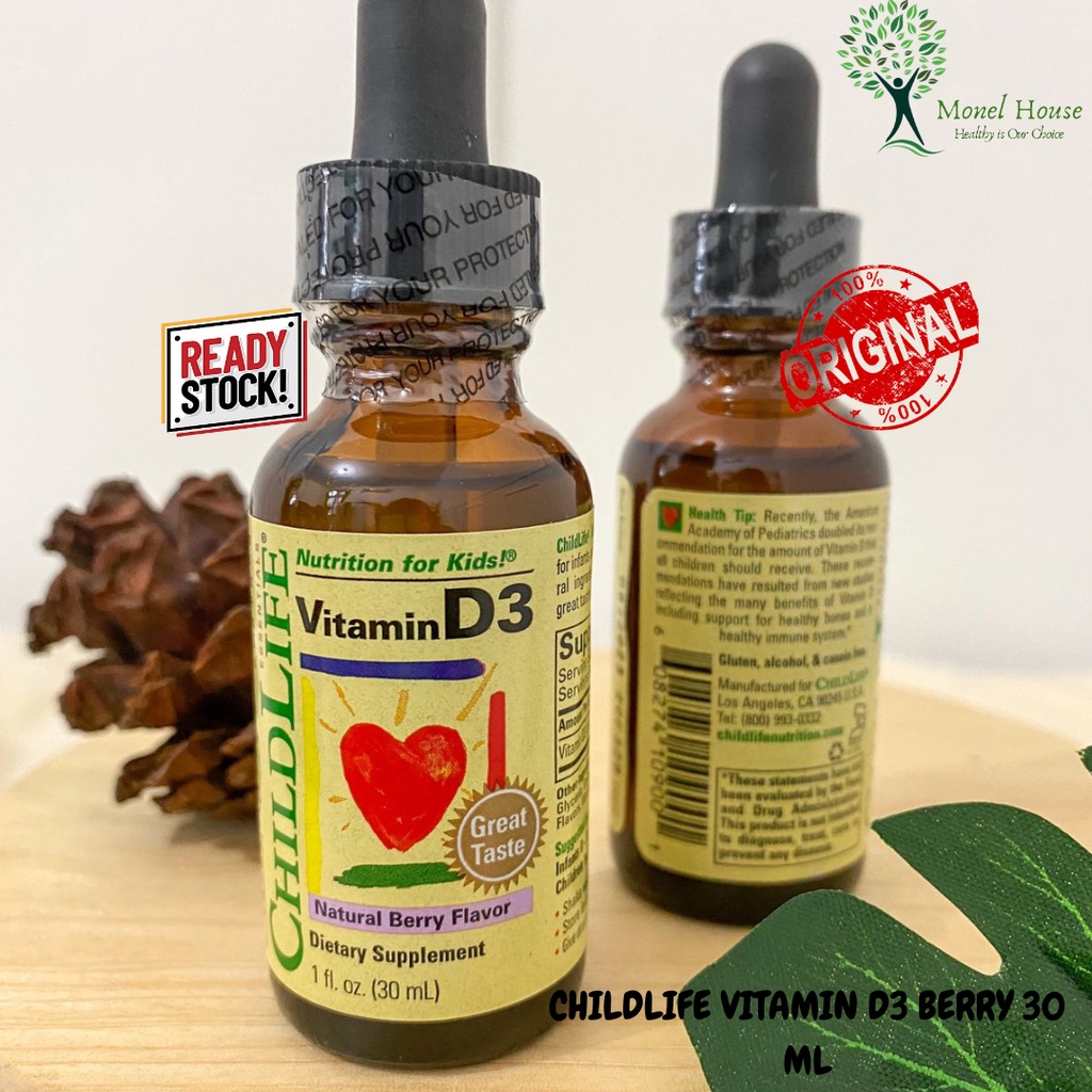 Jual [READY STOCK] CHILDLIFE BPOM VITAMIN D3 NATURAL BERRY FLAVOUR 30