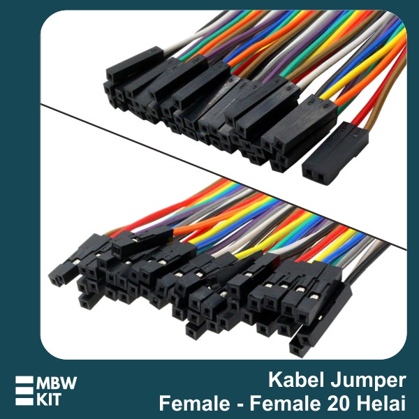 Jual Kabel Jumper Dupont Female To Female Helai Cm Betina Betina