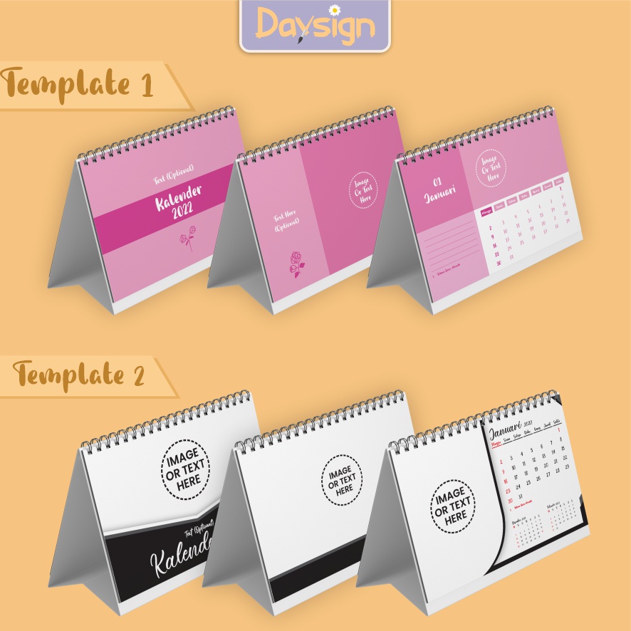 Jual Kalender Meja / Kalender Duduk / Desk Calendar / Kalender Custom ...