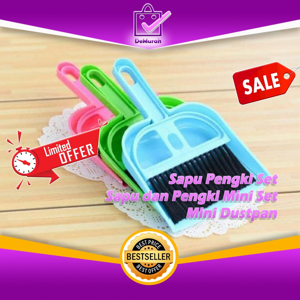 Jual Mini Sapu & Pengki Set Meja Serbaguna - Pembersih Keyboard Debu ...