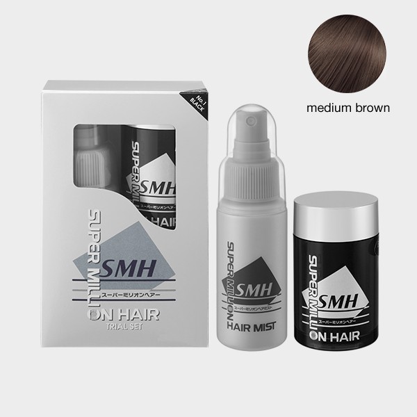 Jual Penebal Rambut SMH Million Hair Trialset Medium Brown 100% Asli ...