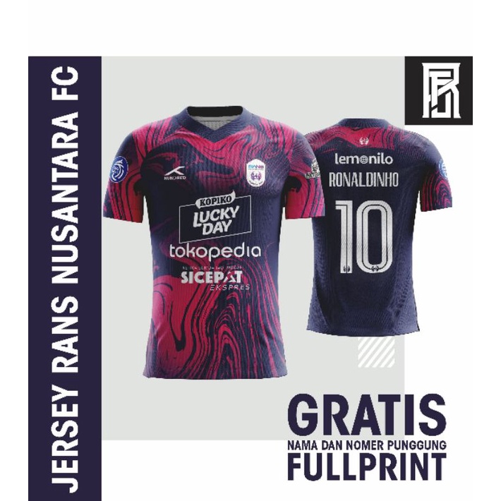 Jual Jersey Rans Cilegon Nusantara FC Full Printing (Gratis nama dan ...