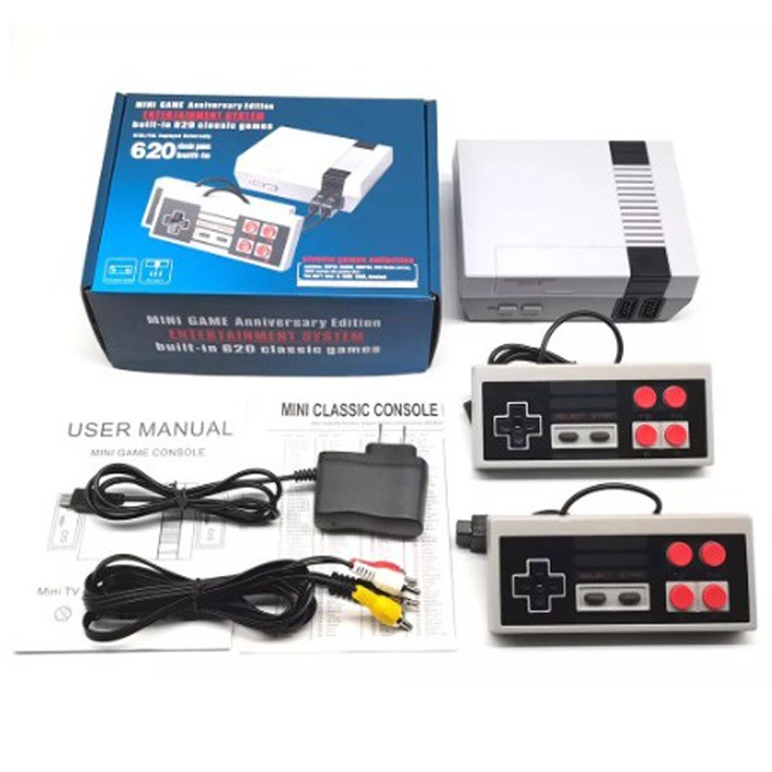 Jual Nintendo NES Clone 620 Game Retro Mini Game Built in 620 Classic Games Shopee Indonesia
