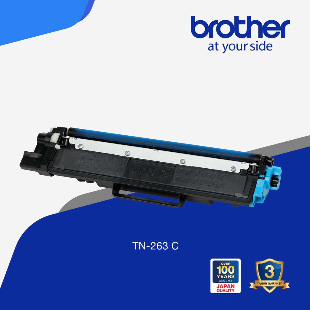 Toner Brother Original TN263 Cyan for DCP-L3551CDW, MFC-3735CDN, dll - Original Resmi