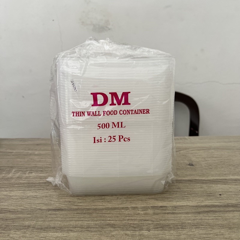 Jual DM Thin Wall Food Container 500ml isi 25pcs | Shopee Indonesia