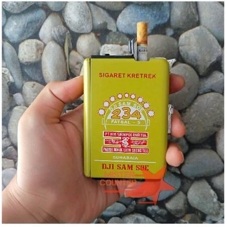 Jual Tempat rokok dan korek api model Dji Sam Soe Hijau | Shopee Indonesia