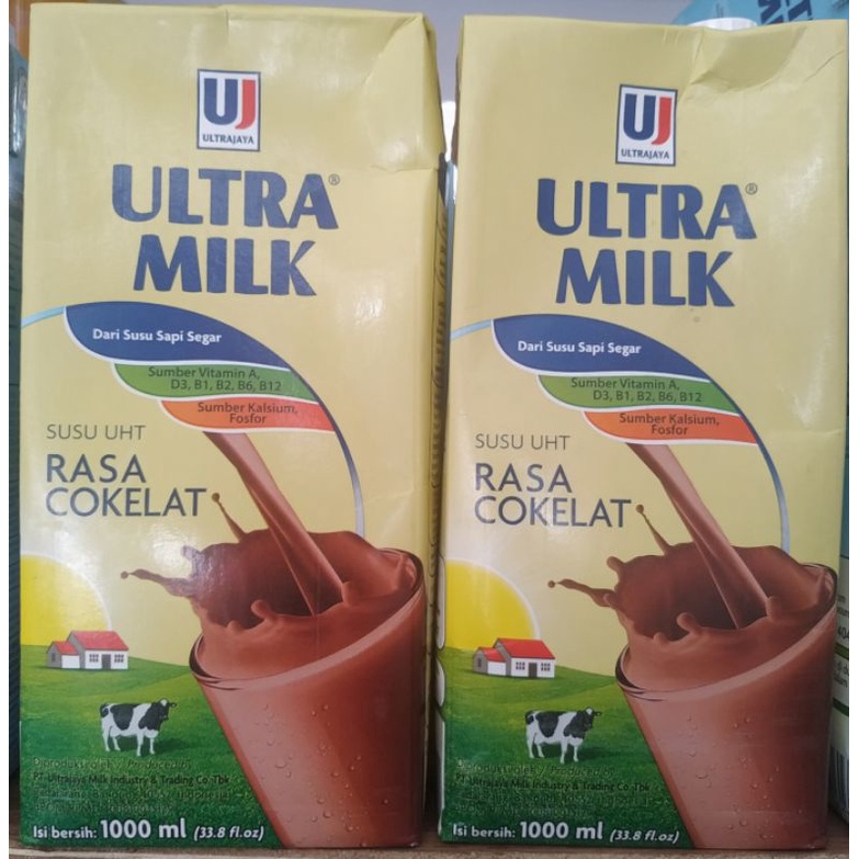 Jual Susu Uht Ultra Milk Coklat 1 Liter Shopee Indonesia 7675