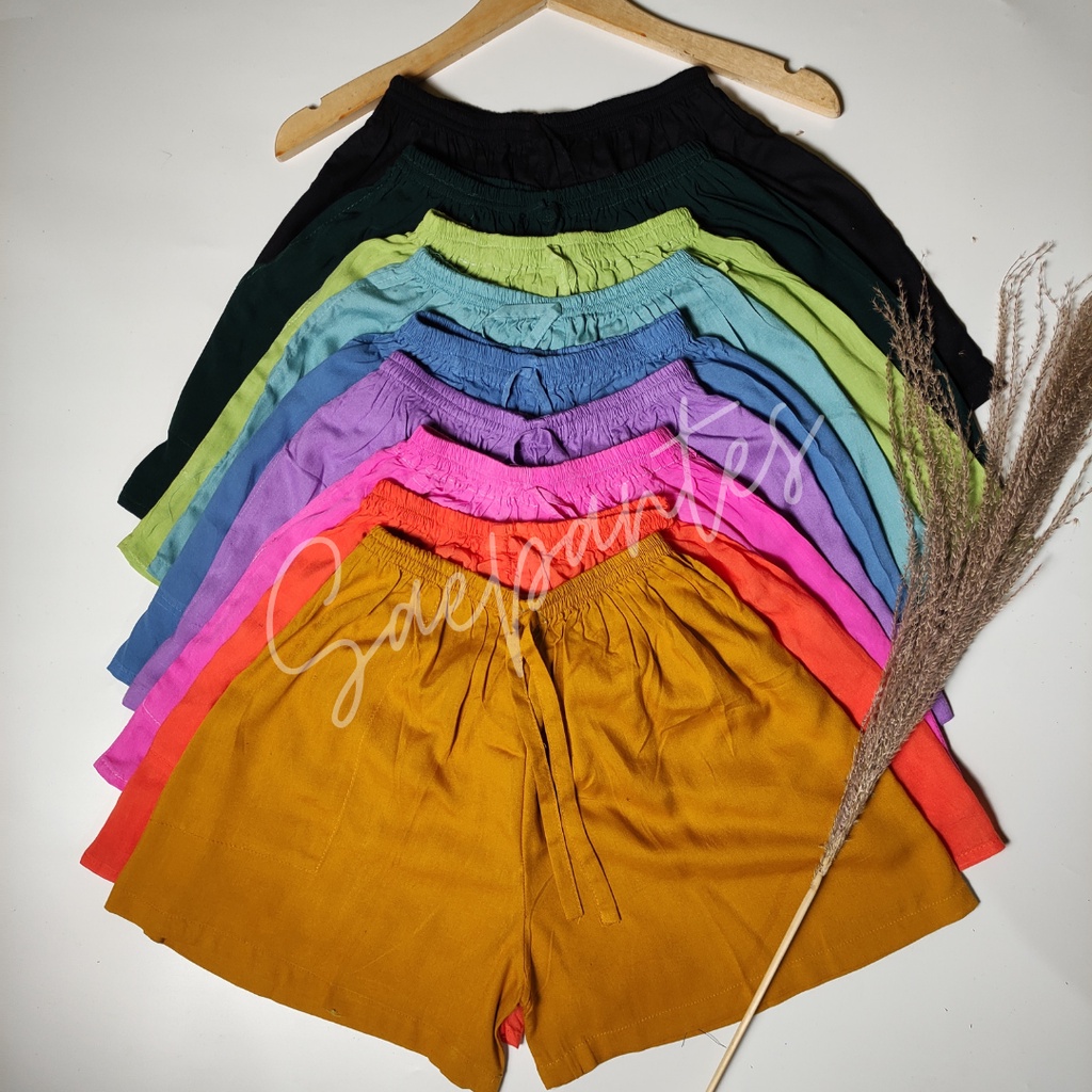 Jual Celana pendek wanita rayon part Shopee Indonesia