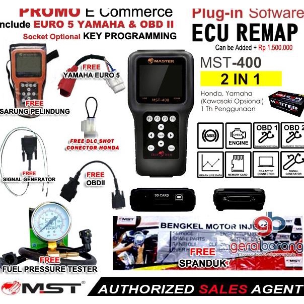 Jual Scanner Motor Injeksi Honda & Yamaha Master Zeus Mst 400 Shopee Indonesia