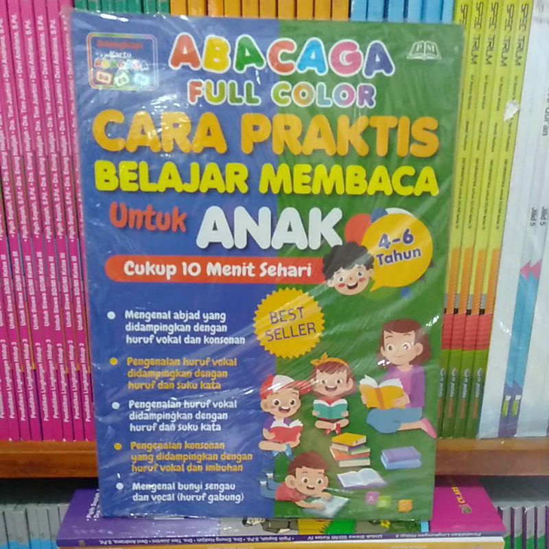 Jual BUKU ABACAGA CARA PRAKTIS BELAJAR MEMBACA UNTUK ANAK USIA 4 / 6 ...