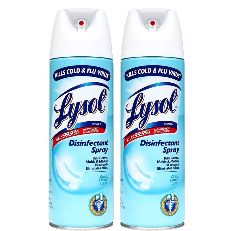 Jual Lysol disinfectant spray 340g crisp linen Shopee Indonesia