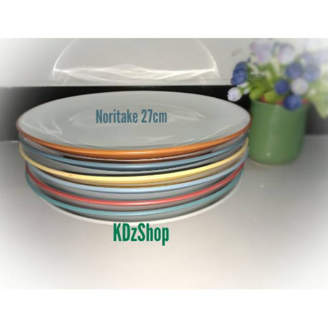 Jual 00562 Piring Makan Keramik Colorwave 27cm / Piring Keramik ...