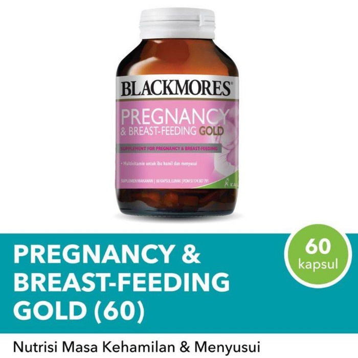 Jual Ibu Hamil - Blackmores Pregnancy & Breast Feeding Gold Botol 60 ...