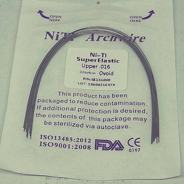 Jual Kawat Behel Wire Kawat Gigi Niti Terbaru Dental 0 16 Upper Lower Shopee Indonesia