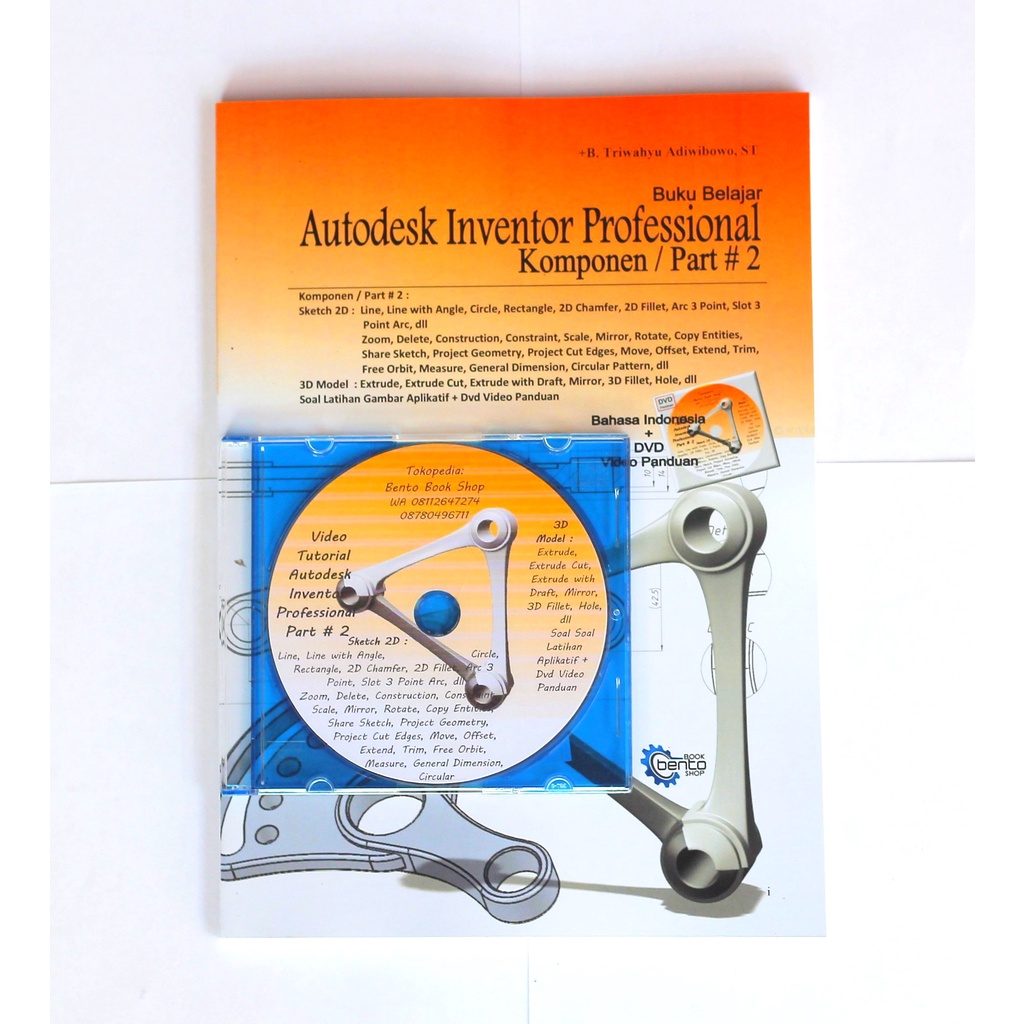 Jual Buku Autodesk Inventor Professional Komponen #2 + DVD Panduan ...