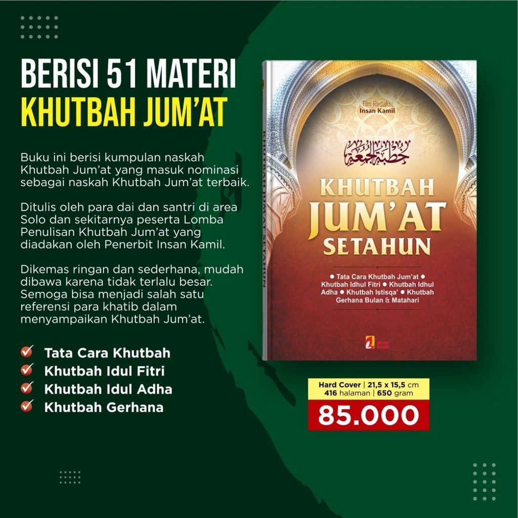 Jual KHUTBAH JUM`AT SETAHUN | Shopee Indonesia