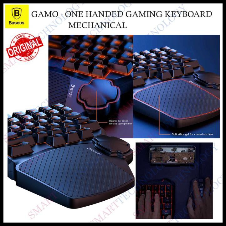 Jual Baseus Gami One-Handed Gaming Keyboard Gk01 / Keyboard Khusus ...