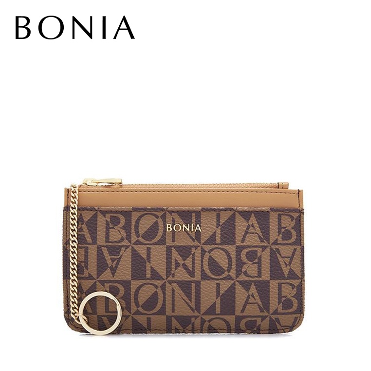 Jual BONIA Claire Monogram Key Finder Coin Pouch Choccy Shopee Indonesia