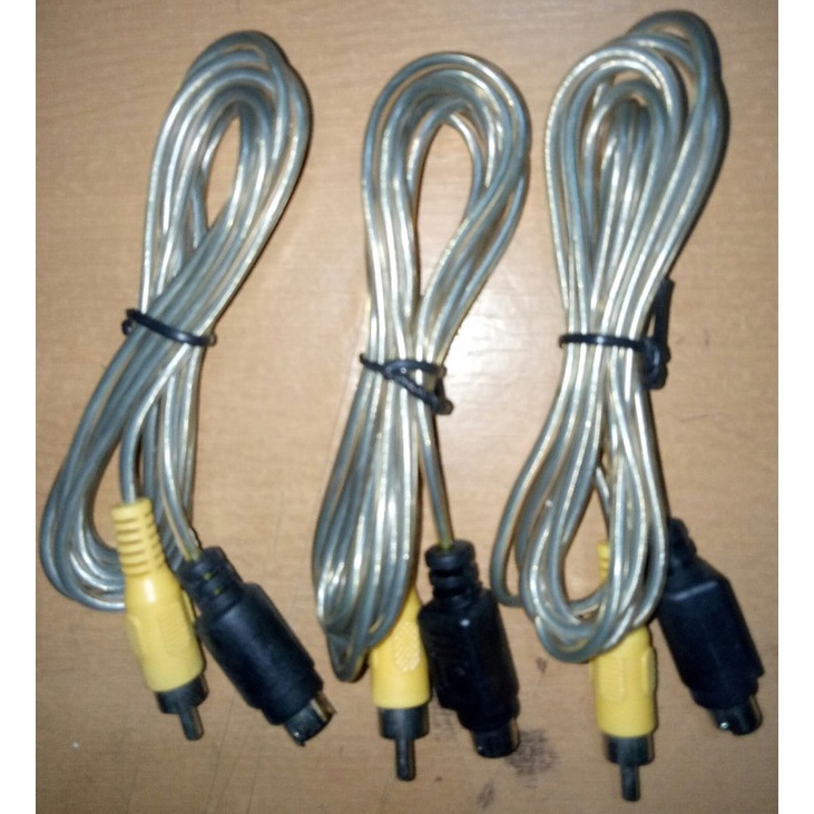 Jual Kabel SVideo To RCA Male 145cm (dapat 3 unit) | Shopee Indonesia