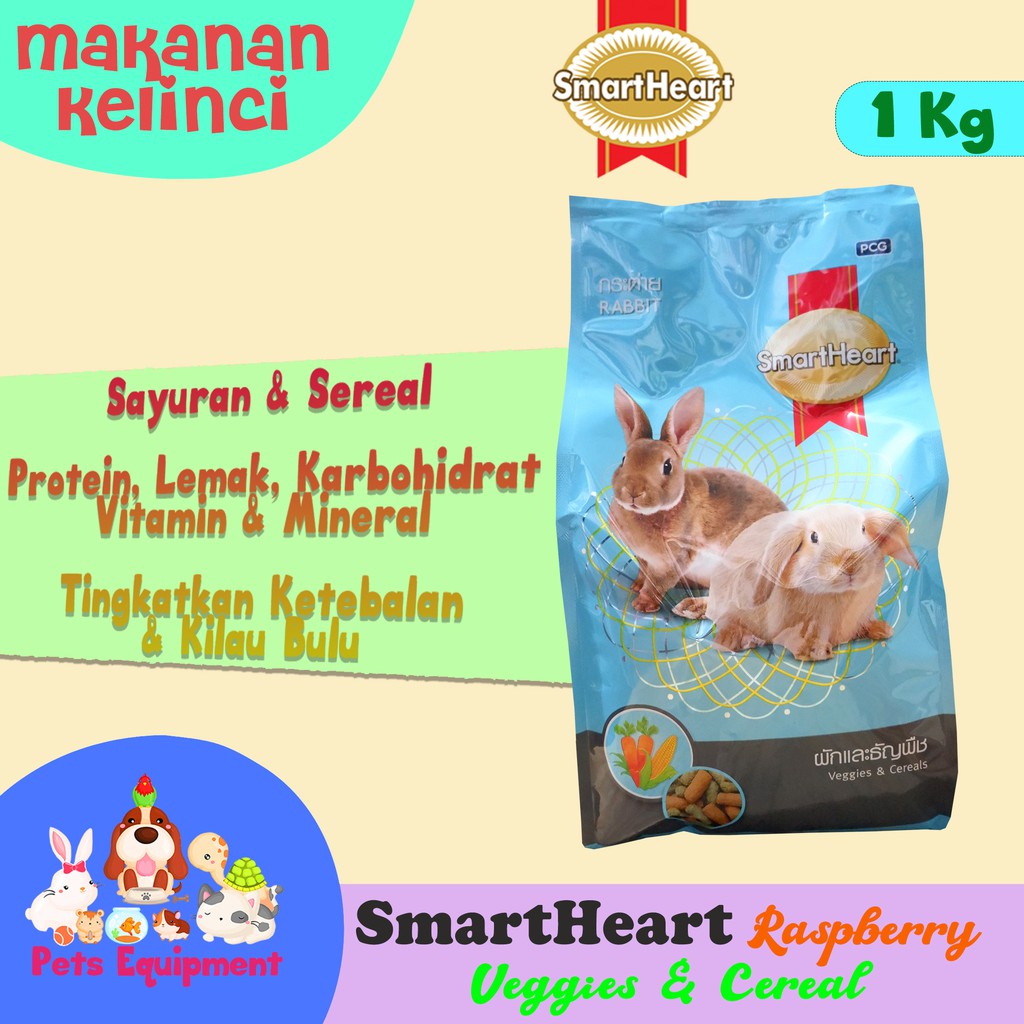 Jual Smartheart Veggies Cereal Kg Makanan Kelinci Shopee Indonesia