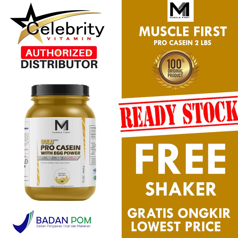 Jual MUSCLE FIRST M1 PRO GOLD CASEIN WITH EGG POWER 2LBS WHEY PROTEIN ...