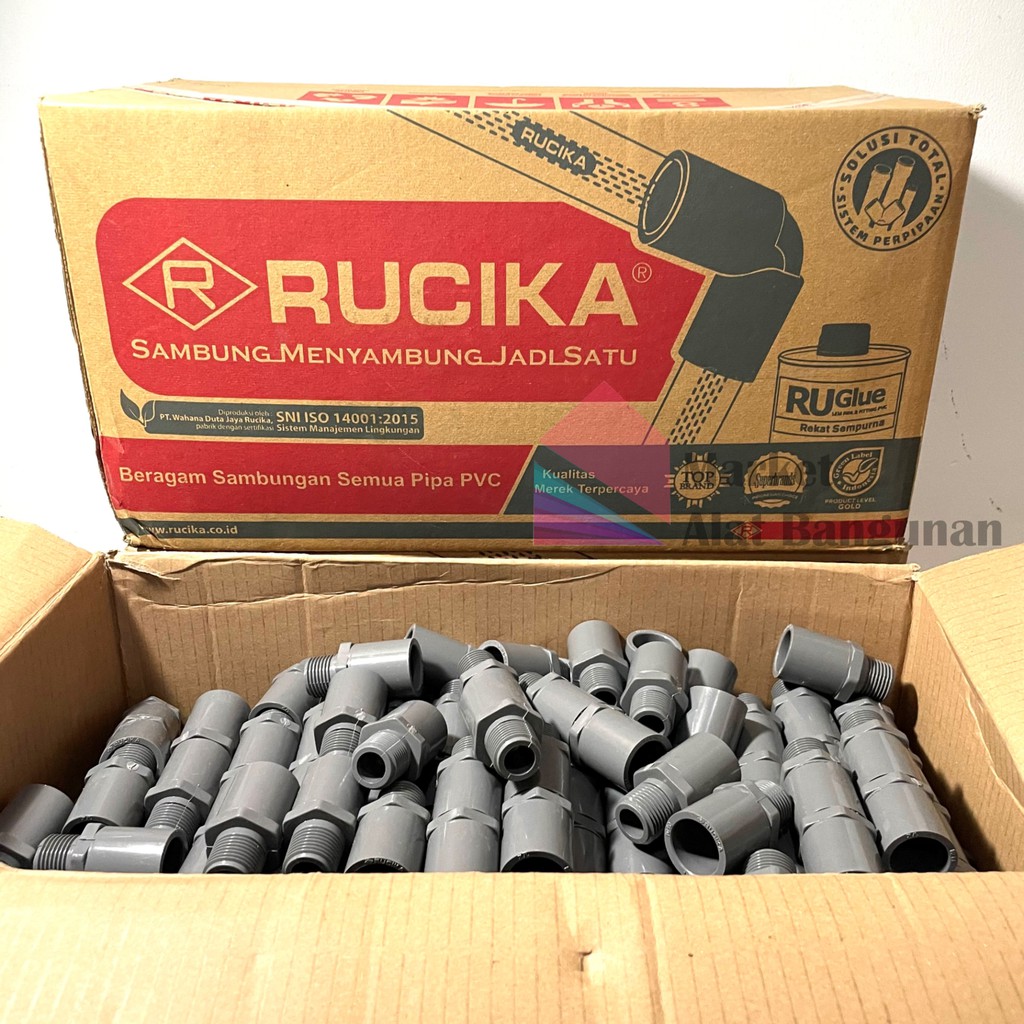 Jual Socket Drat Luar Pvc Rucika Aw Sdl Inci Sock Sok