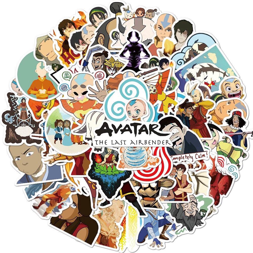 Jual STIKER VINIL ISI 50 PCS AVATAR ANIME ANTI AIR STICKER AESTHETIC ...
