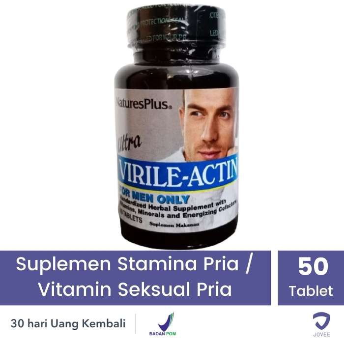 Jual NATURE'S PLUS ULTRA VIRILE ACTIN TABLET Suplemen Stamina Pria