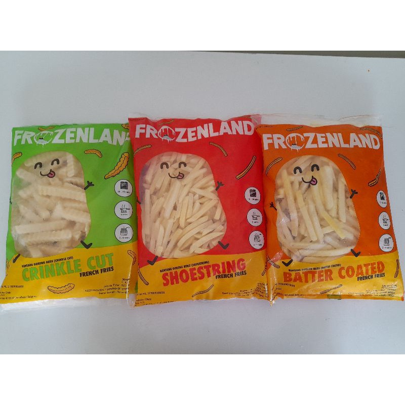 Jual Kentang Frozenland 1kg / Kentang Frozenland Shoestring / Kentang