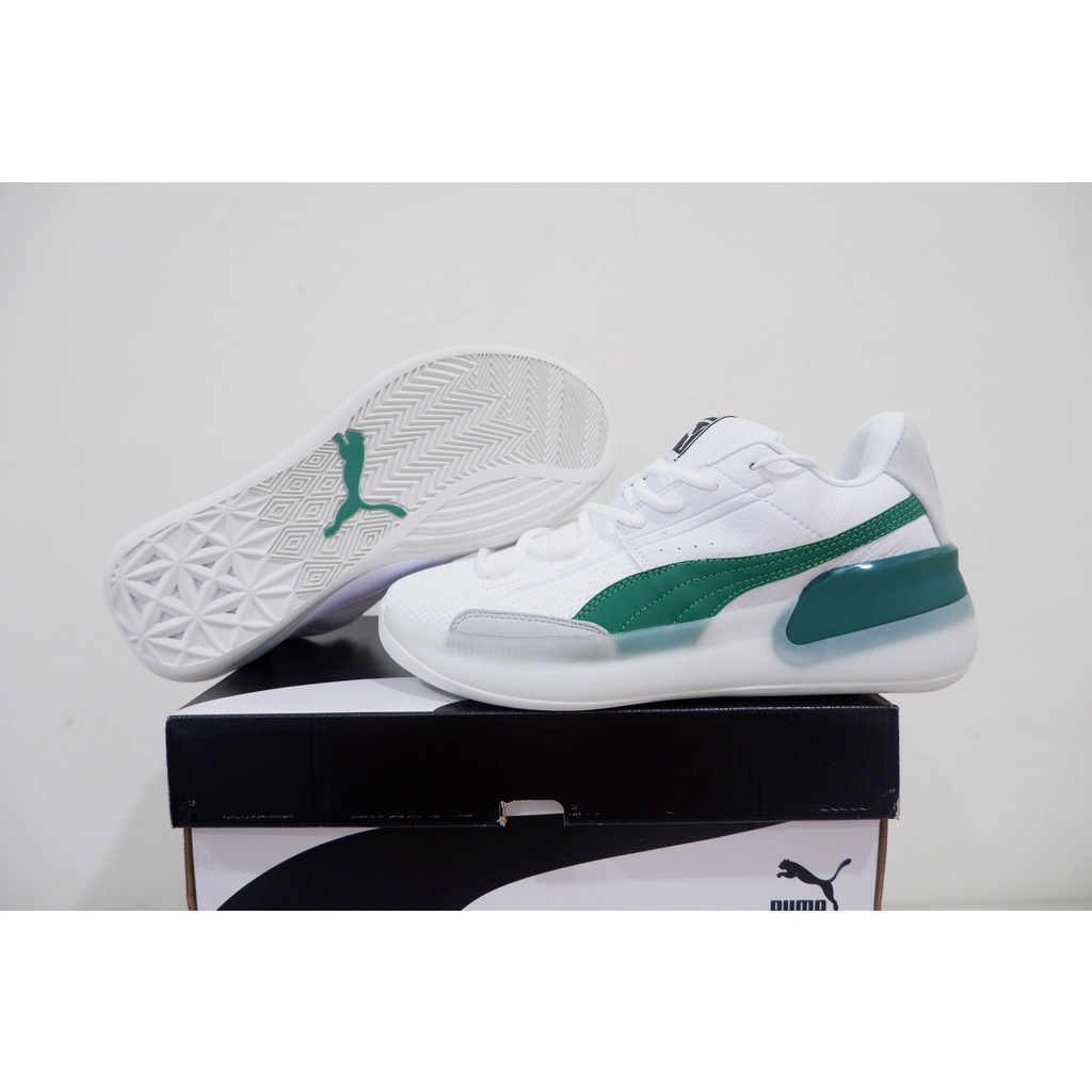 Jual SEPATU BASKET PUMA CLYDE HARDWOOD LOW WHITE GREEN Shopee