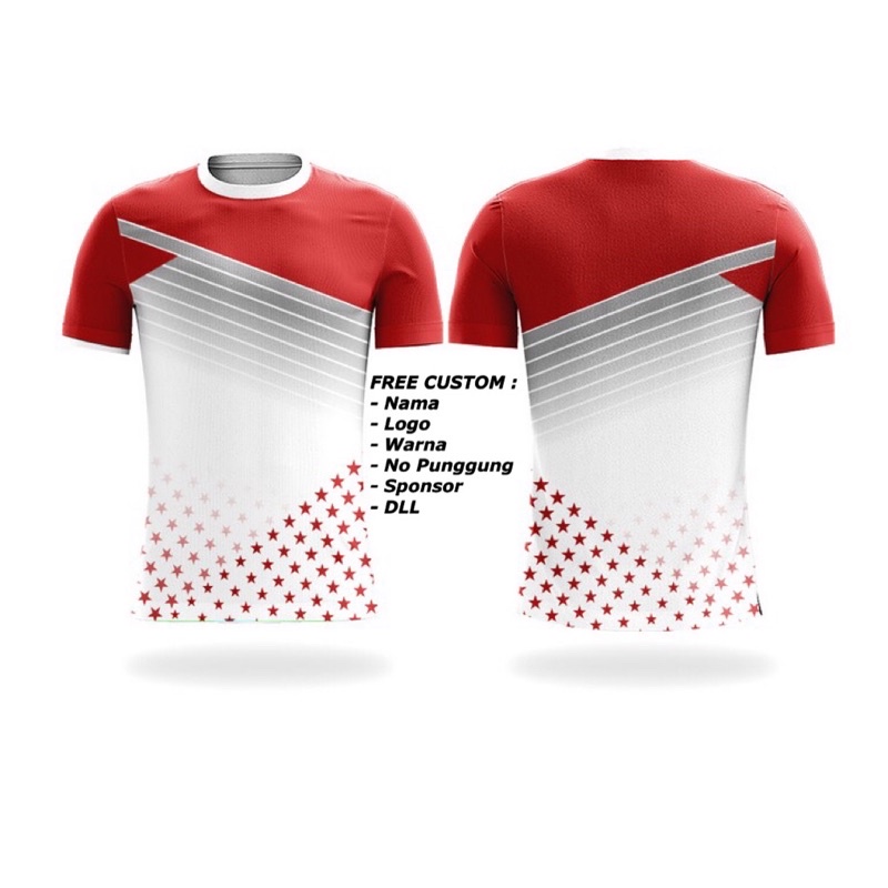 Jual Jersey Sepeda Merah Putih Jersey Sepeda Custom Seragam Agustusan Baju Olahraga