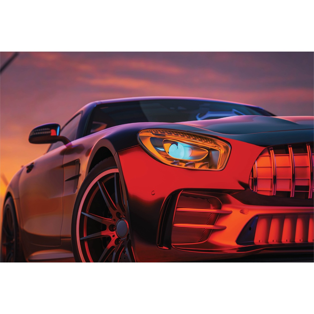 Jual Wall Decor Automotif Pajangan Rumah Gambar Mobil Sport Otomotif ...