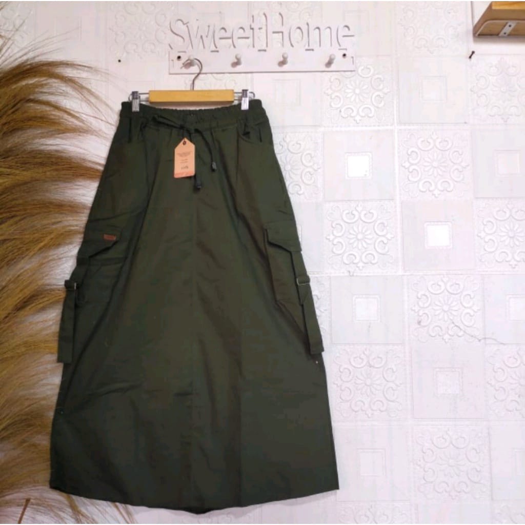 Jual Rok Panjang // Rok Span // Rok Chinos // Rok Chinos Cargo // Rok ...