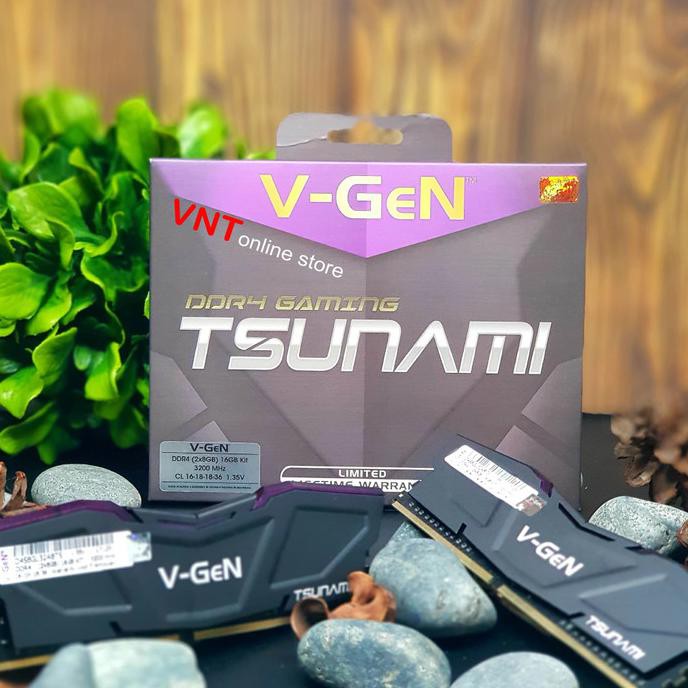 Jual V-GEN TSUNAMI DDR4 (2x8GB) 16GB 3200MHz | RAM GAMING DUAL CHANNEL ...