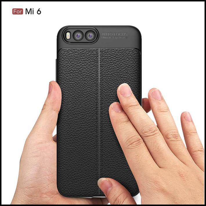 Jual Xiaomi Mi6 Mi 6 - Spigen Like Autofocus Leather Carbon Fiber Case 