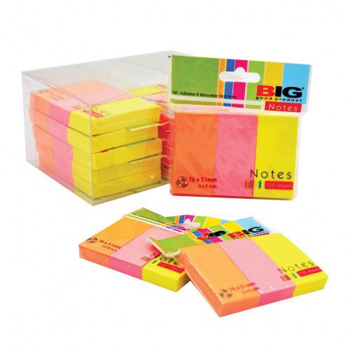 Jual STICKY NOTE CUT MERK BIG 76x51 3 WARNA | Shopee Indonesia