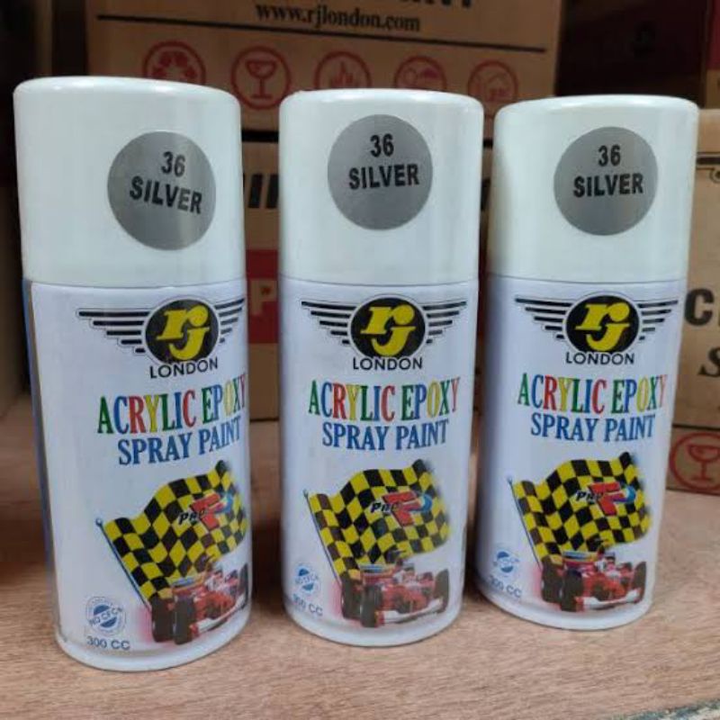 Jual Cat semprot Acrylic epoxy Silver 300cc | Shopee Indonesia
