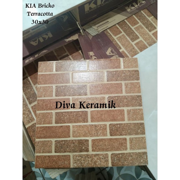 Jual Keramik Lantai Keramik Dinding Kia Bricko Terracotta 30x30