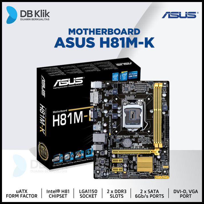 Jual Motherboard Asus H81M-K | Shopee Indonesia