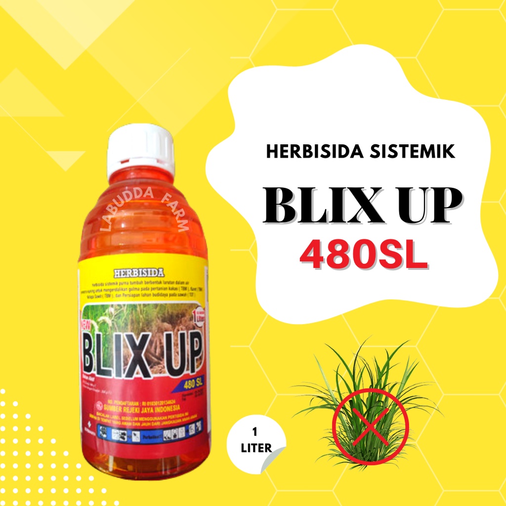 Jual Racun Rumput Herbisida Blix Up 480sl 1liter Glifosat 480sl