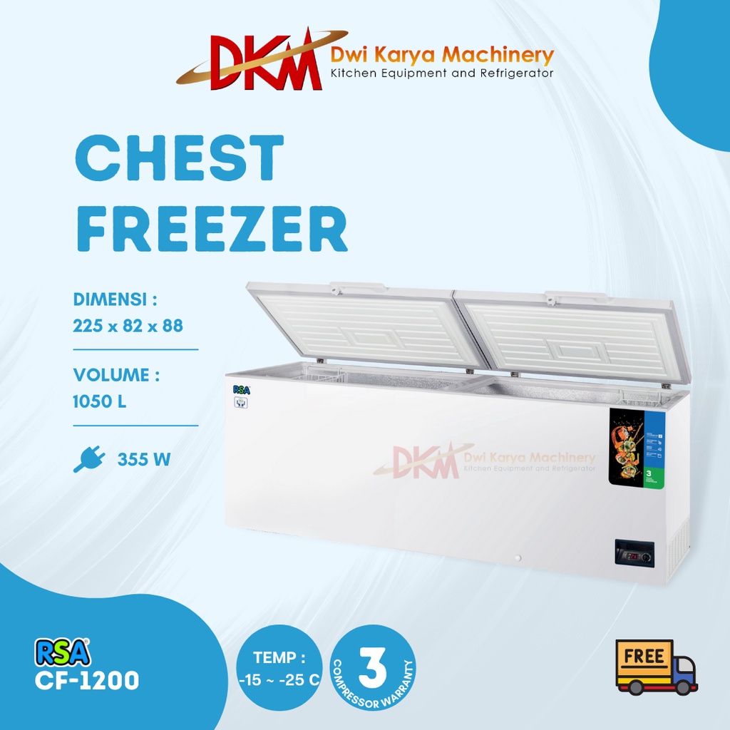 Jual Chest Freezer Box CF-1200/Freezer Box RSA CF1200/CF 1200 RSA ...